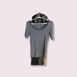 Striped Shirt Sleeve Top